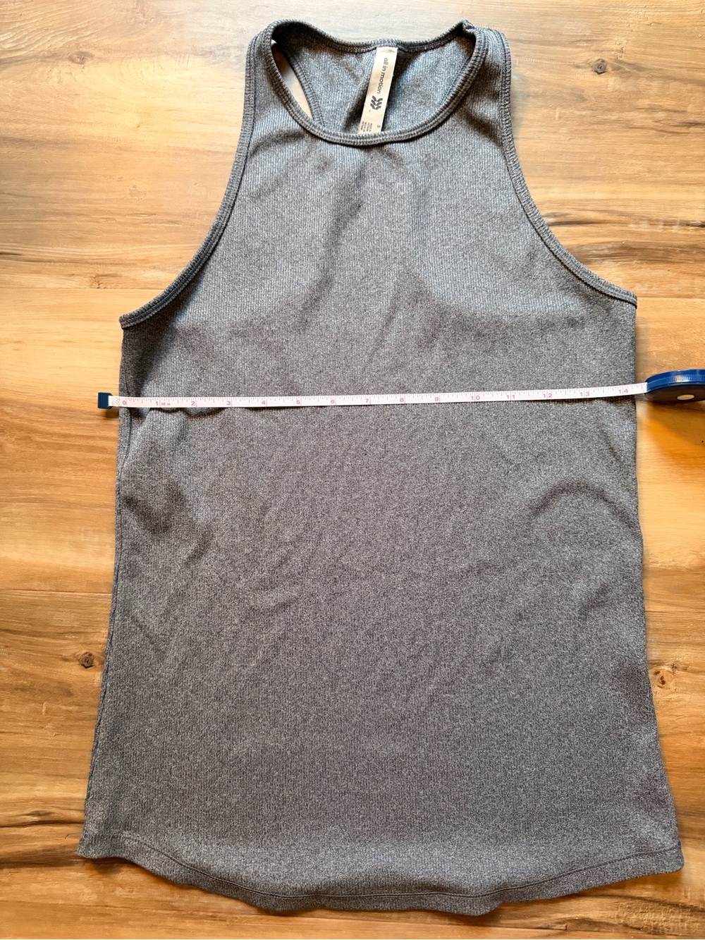 Women’s all in motion size Small Grey Racerback Tank Top - Picture 3 of 4
